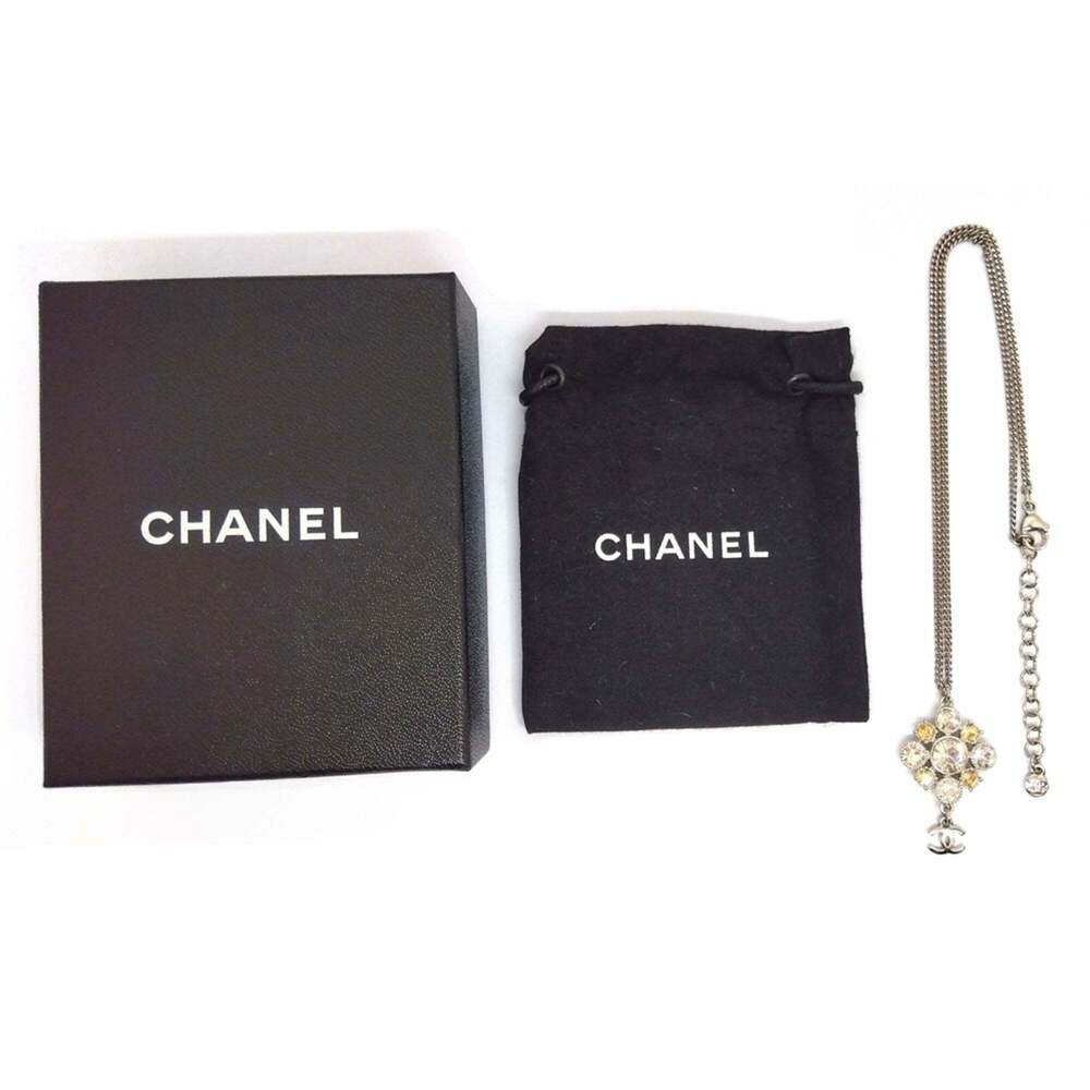 CHANEL Silver Logo Necklace - Picture 8 of 8